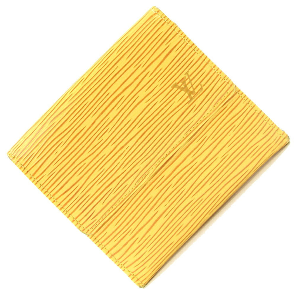 Louis Vuitton Epi Yellow Epi Leather Wallet (Tri-Fold)