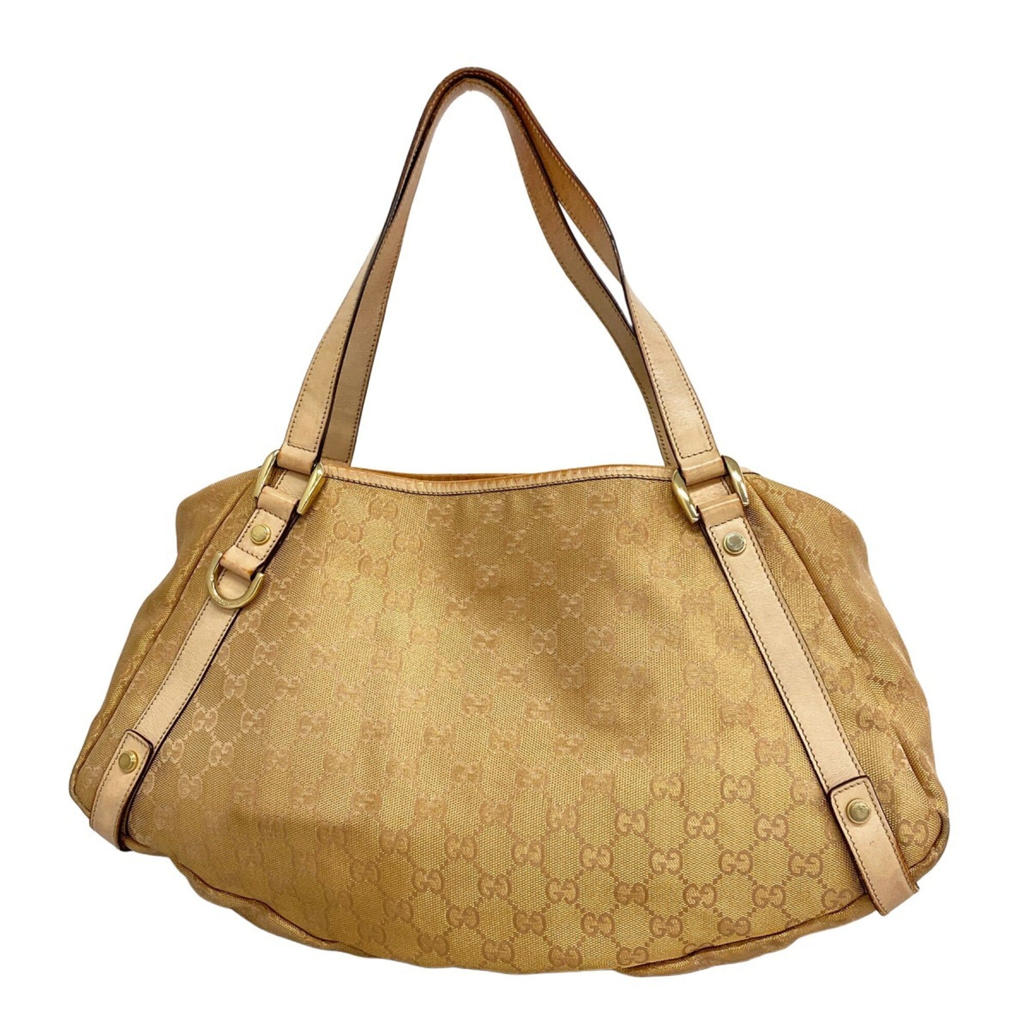 Gucci Beige Canvas Tote Bag (Pre-Owned)