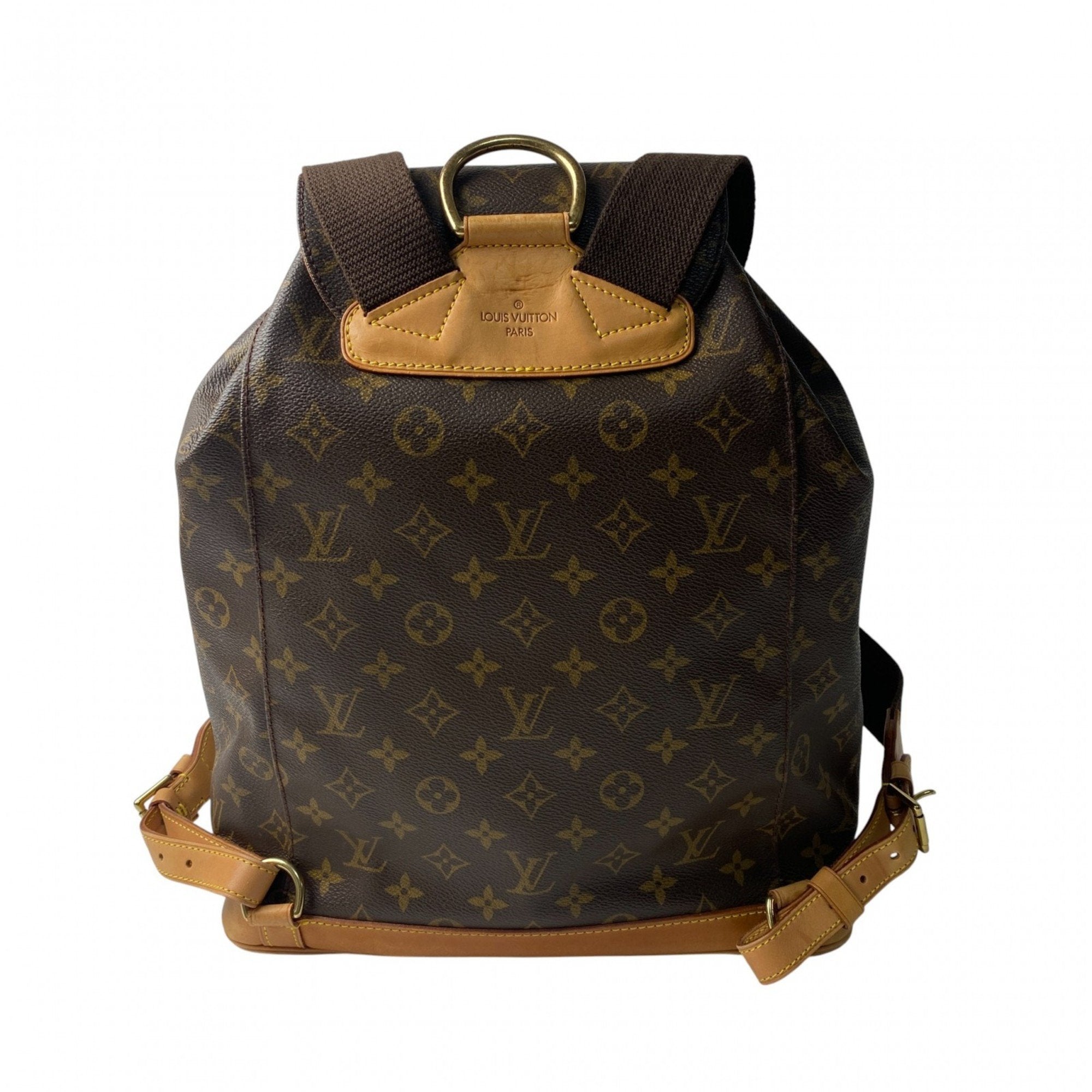 Louis Vuitton Brown Pvc Leather Backpack