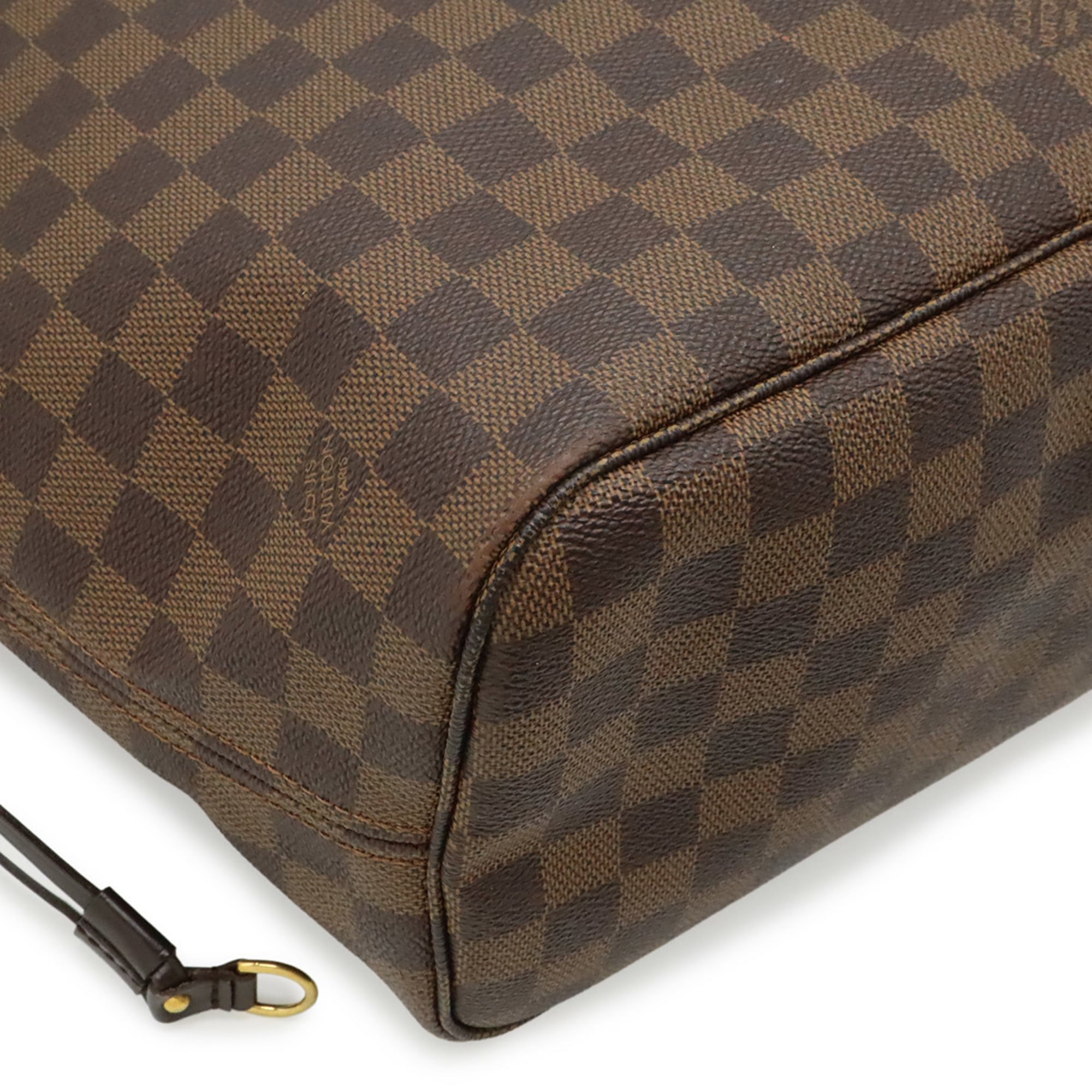 Louis Vuitton Brown Damier Canvas White Pvc Shoulder Bag Tote Bag