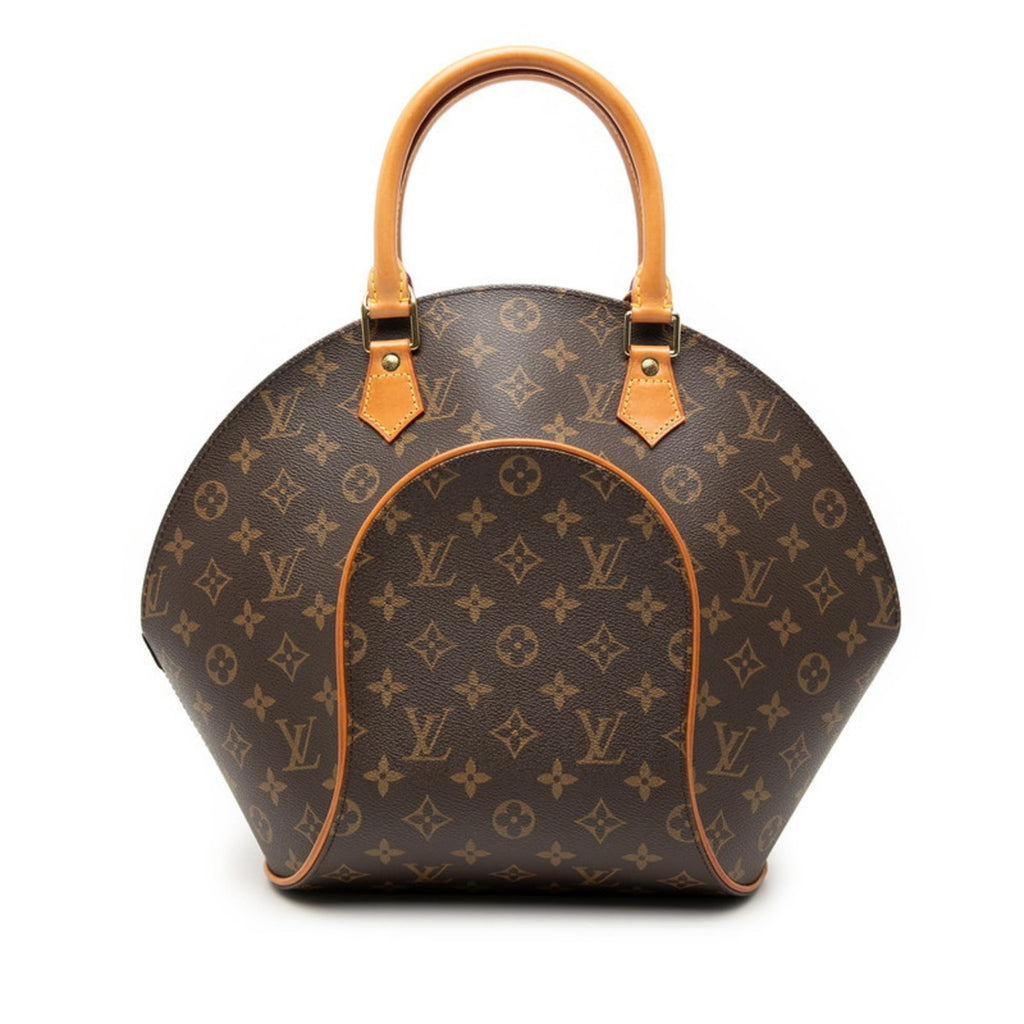 Louis Vuitton Brown Pvc Leather Handbag
