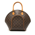 Louis Vuitton Brown Pvc Leather Handbag