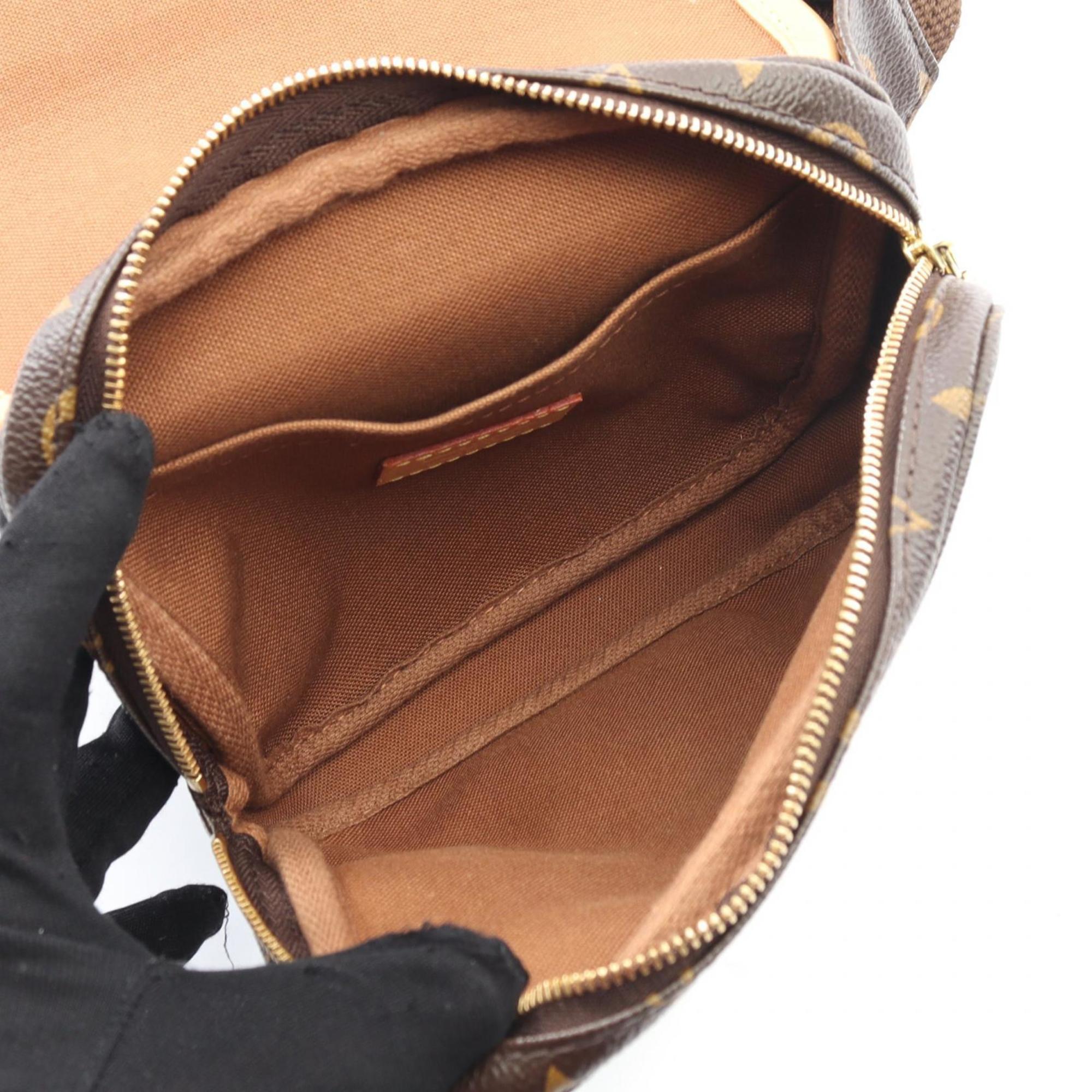 Louis Vuitton Brown Coated Canvas Leather Fanny Pack