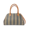 Fendi Brown Coated Canvas Handbag