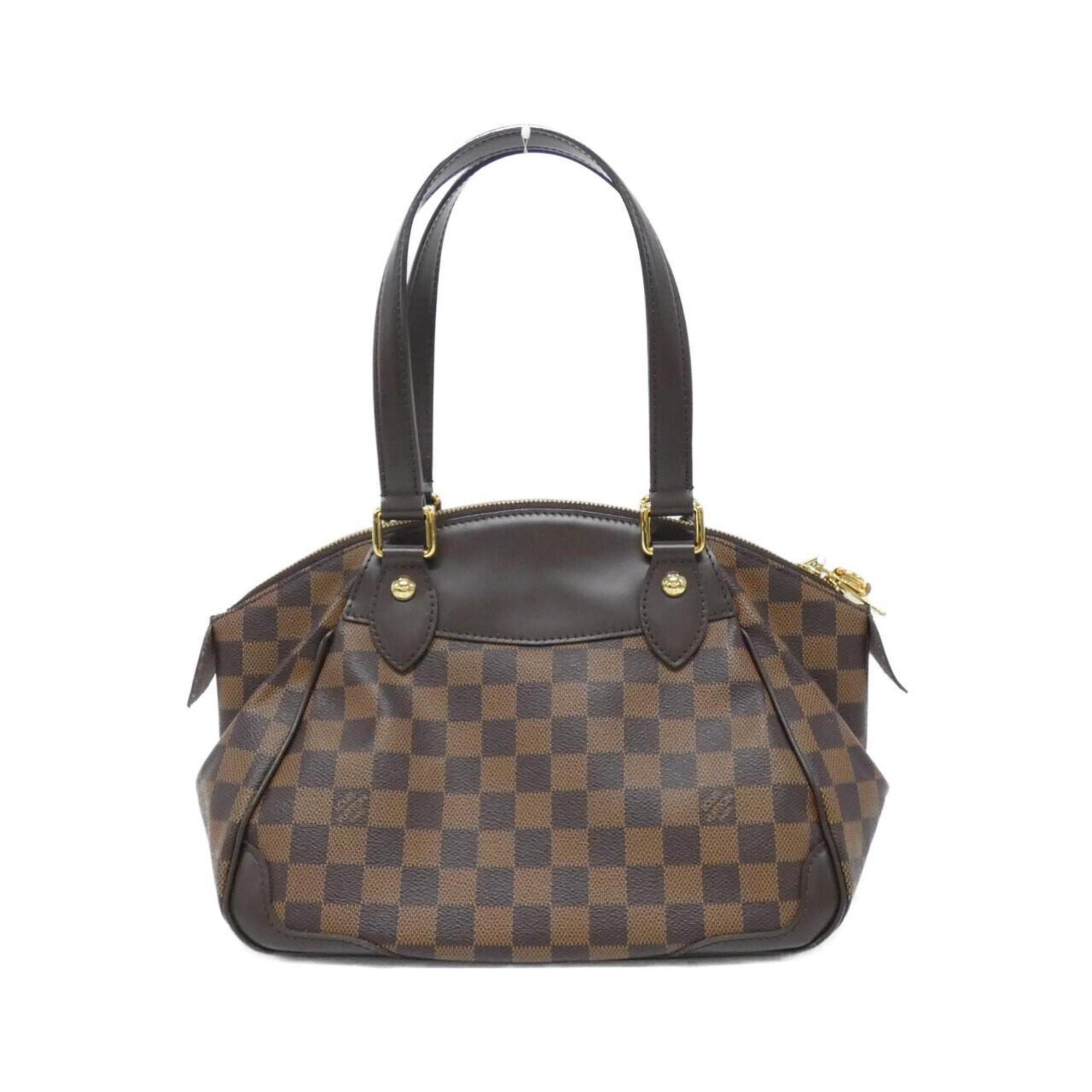 Louis Vuitton Brown Coated Canvas Handbag