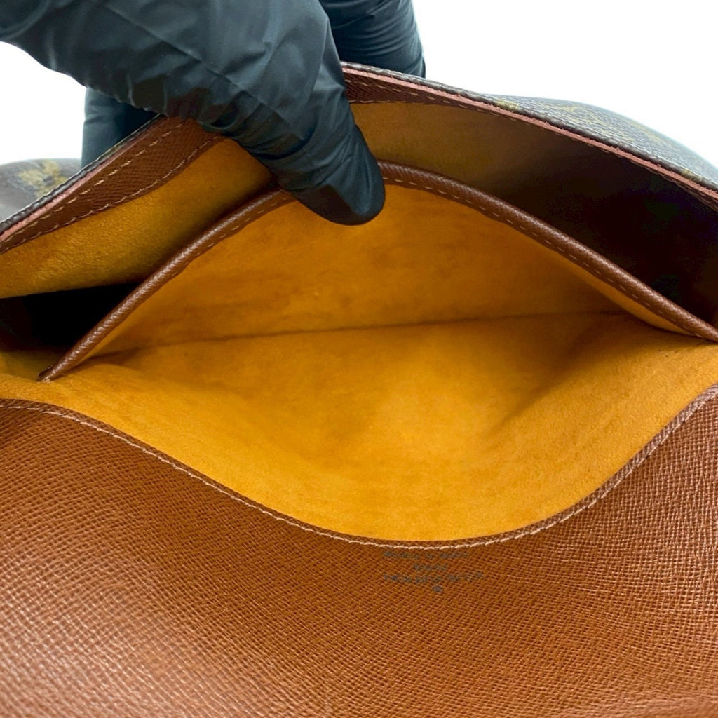Louis Vuitton Brown Leather Pvc Shoulder Bag
