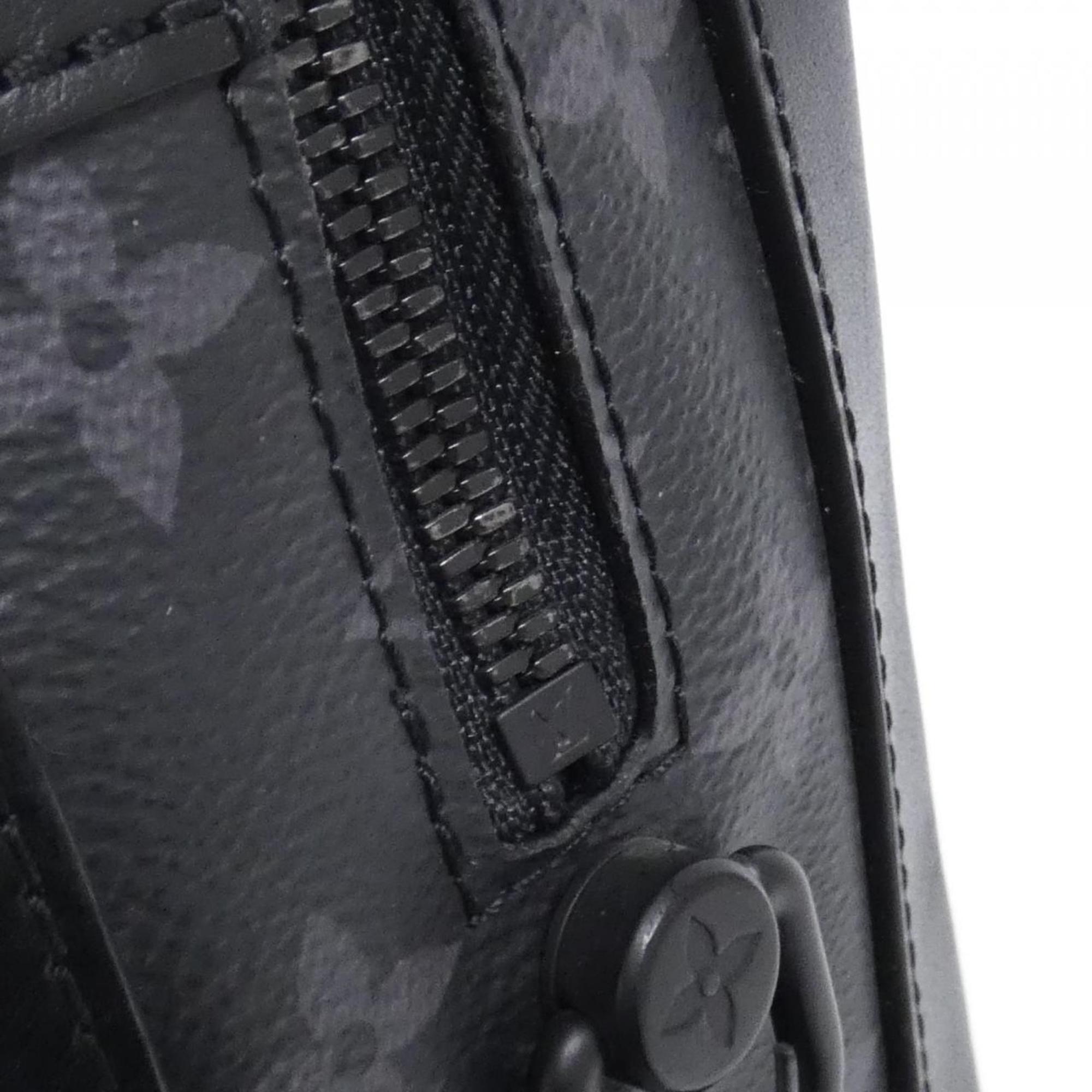 Louis Vuitton Black Coated Canvas Shoulder Bag