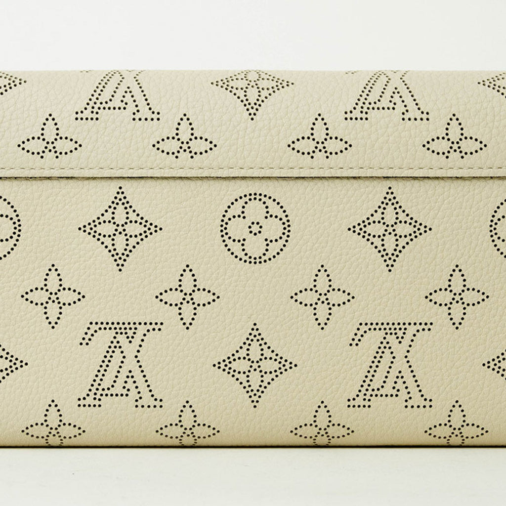 Louis Vuitton Cream Lv Off White Leather Long Wallet