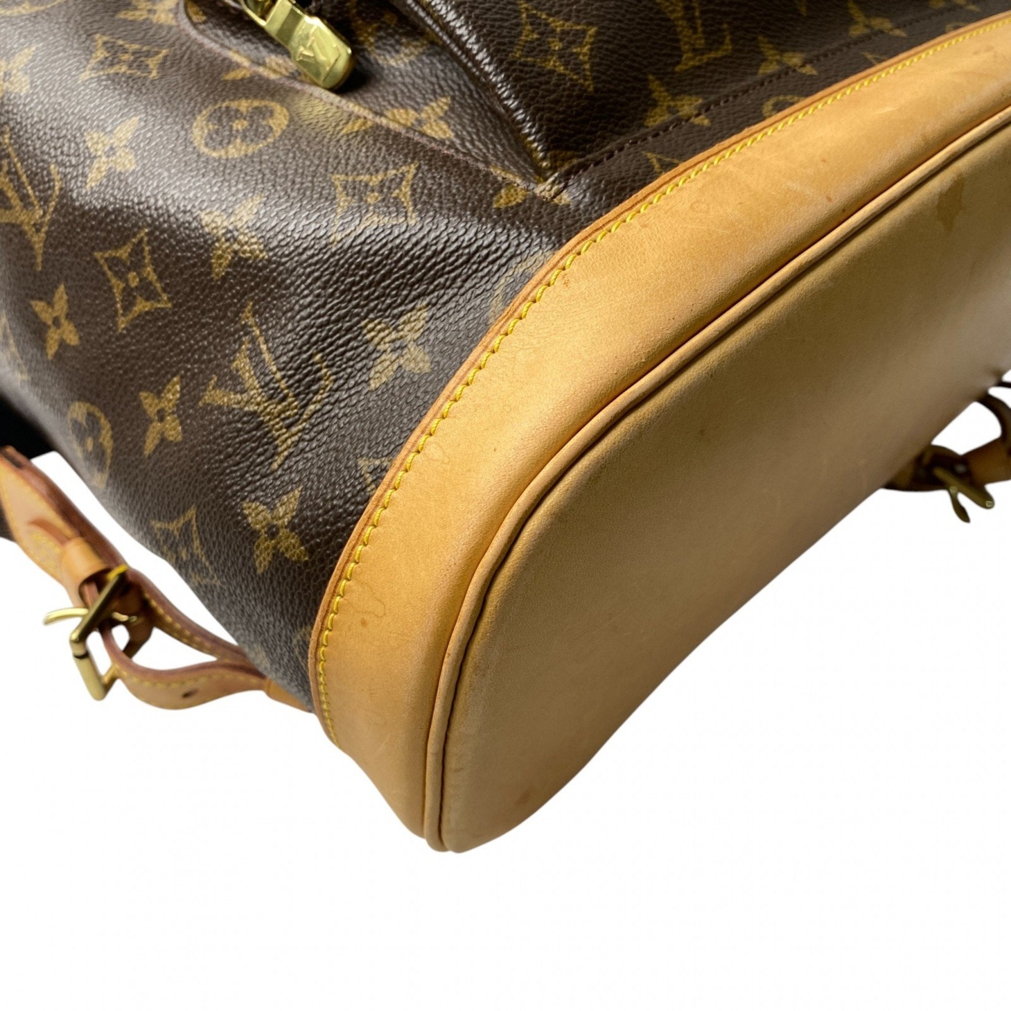 Louis Vuitton Brown Pvc Leather Backpack