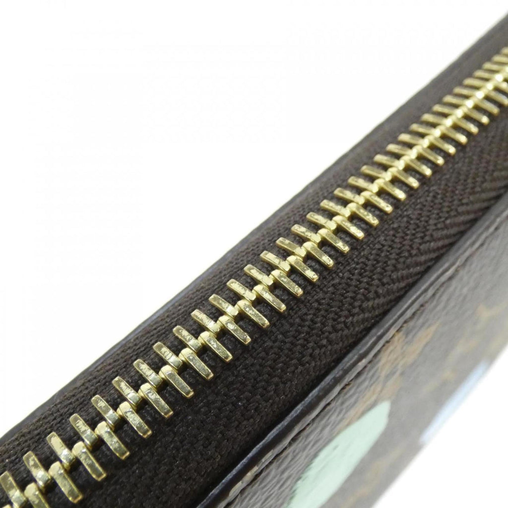 Louis Vuitton Marron Coated Canvas Long Wallet