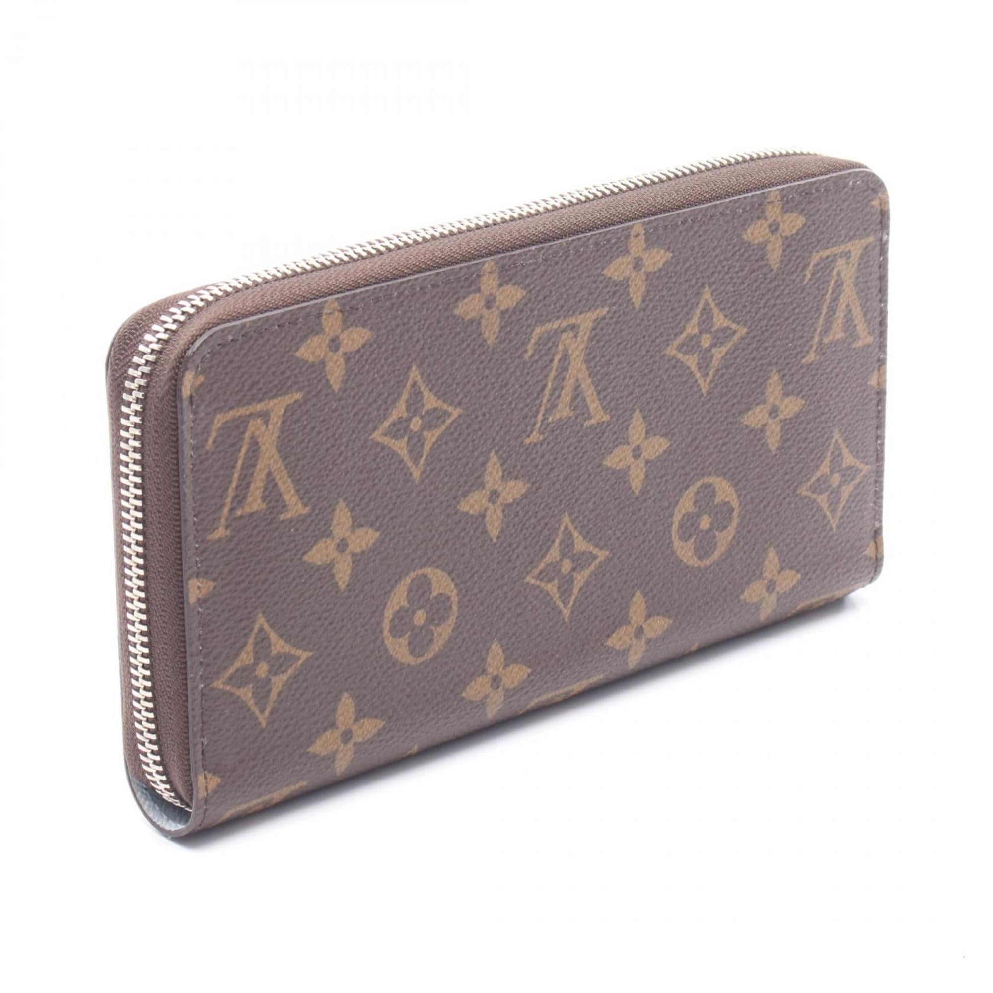 Louis Vuitton Brown Light Blue Monogram Coated Canvas Long Wallet