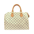 Louis Vuitton Azur White Coated Canvas Boston Bag