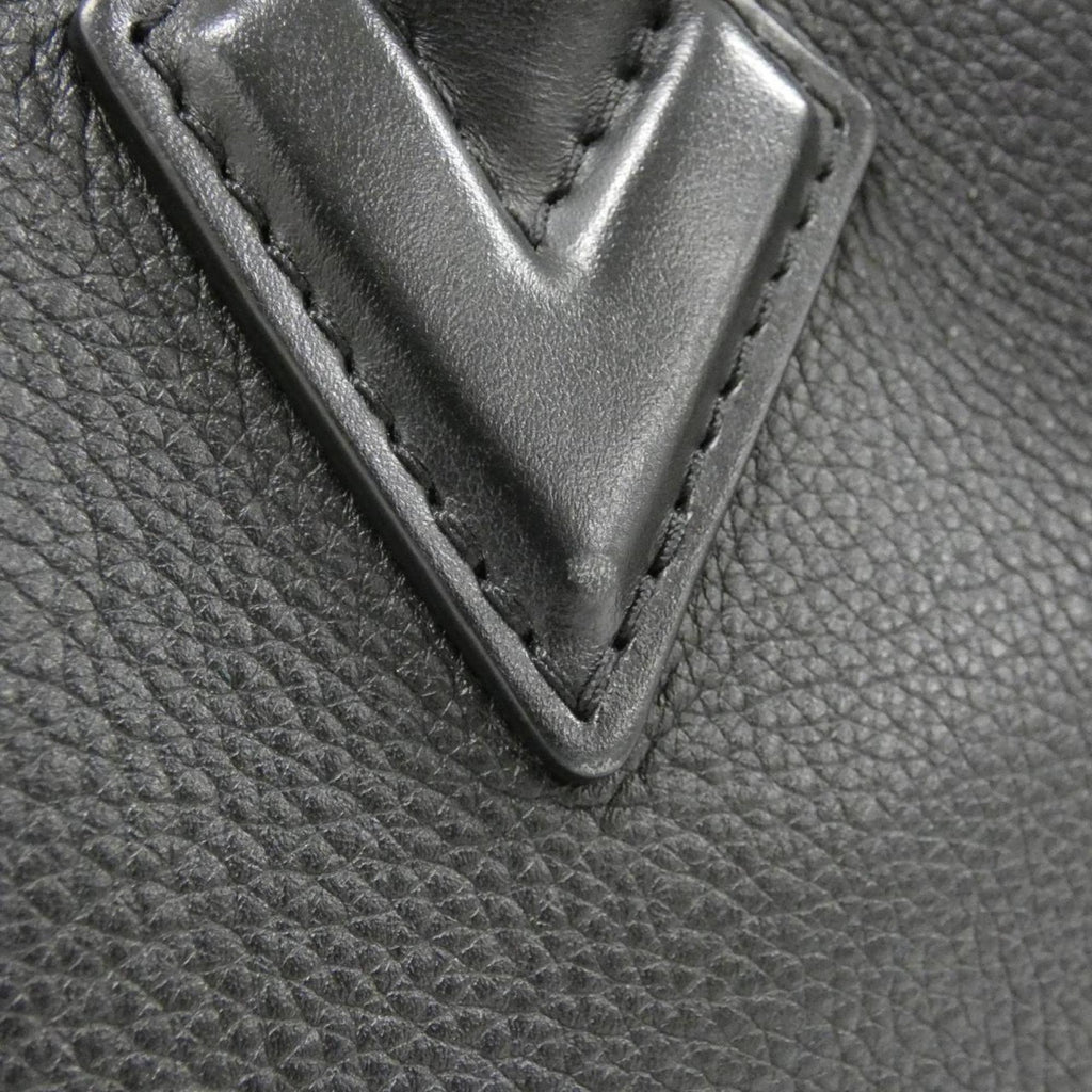 Louis Vuitton Black Coated Canvas Leather Handbag
