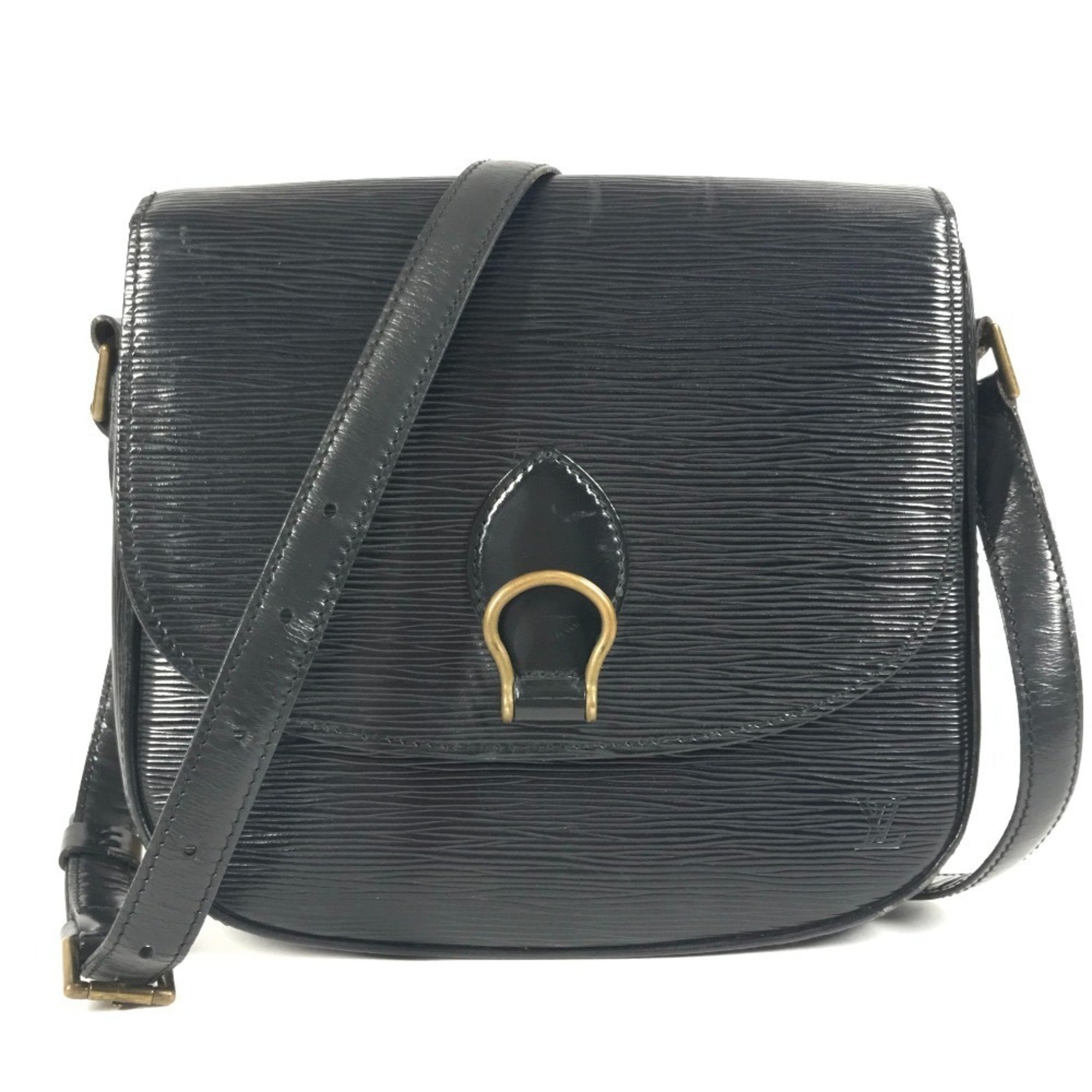 Louis Vuitton Black Noir Epi Leather Shoulder Bag