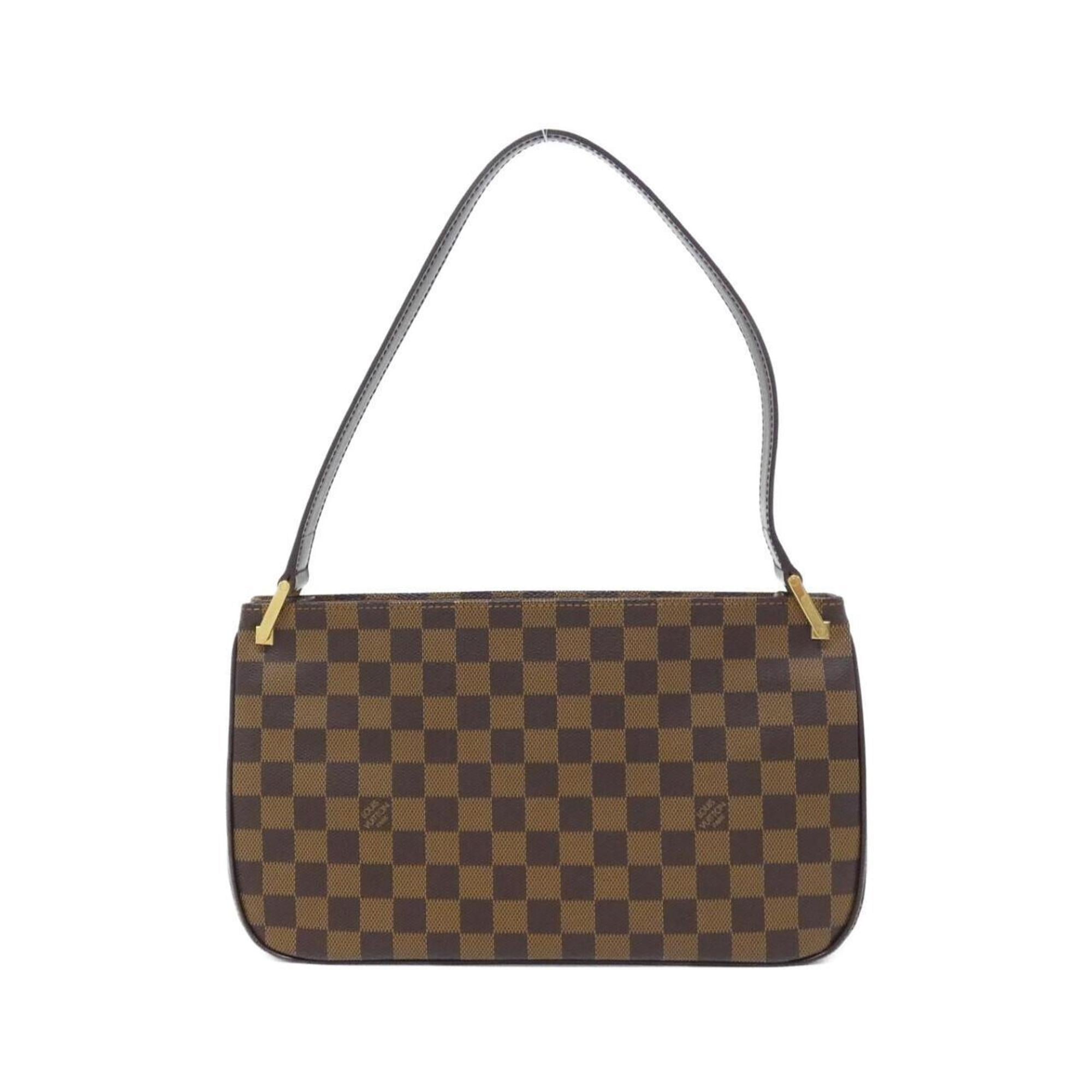 Louis Vuitton Brown Coated Canvas Shoulder Bag
