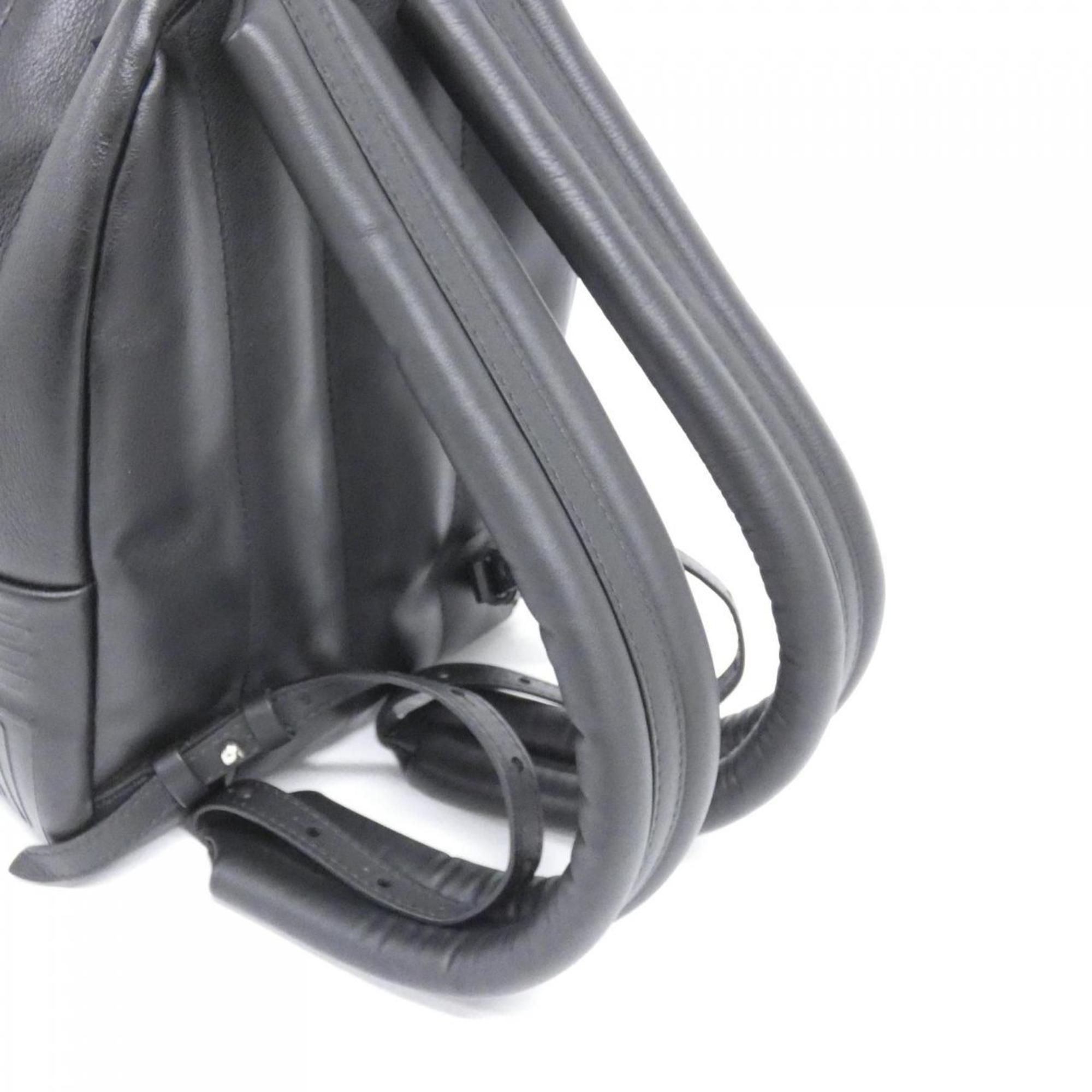 Louis Vuitton Black Leather Backpack