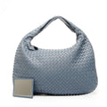 Bottega Veneta Intrecciato Gray Leather Shoulder Bag