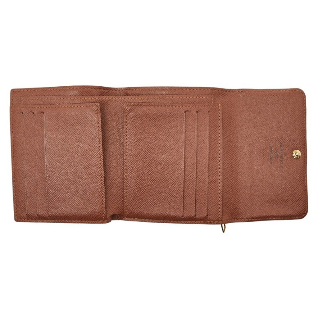 Louis Vuitton Brown Pvc Wallet (Tri-Fold)