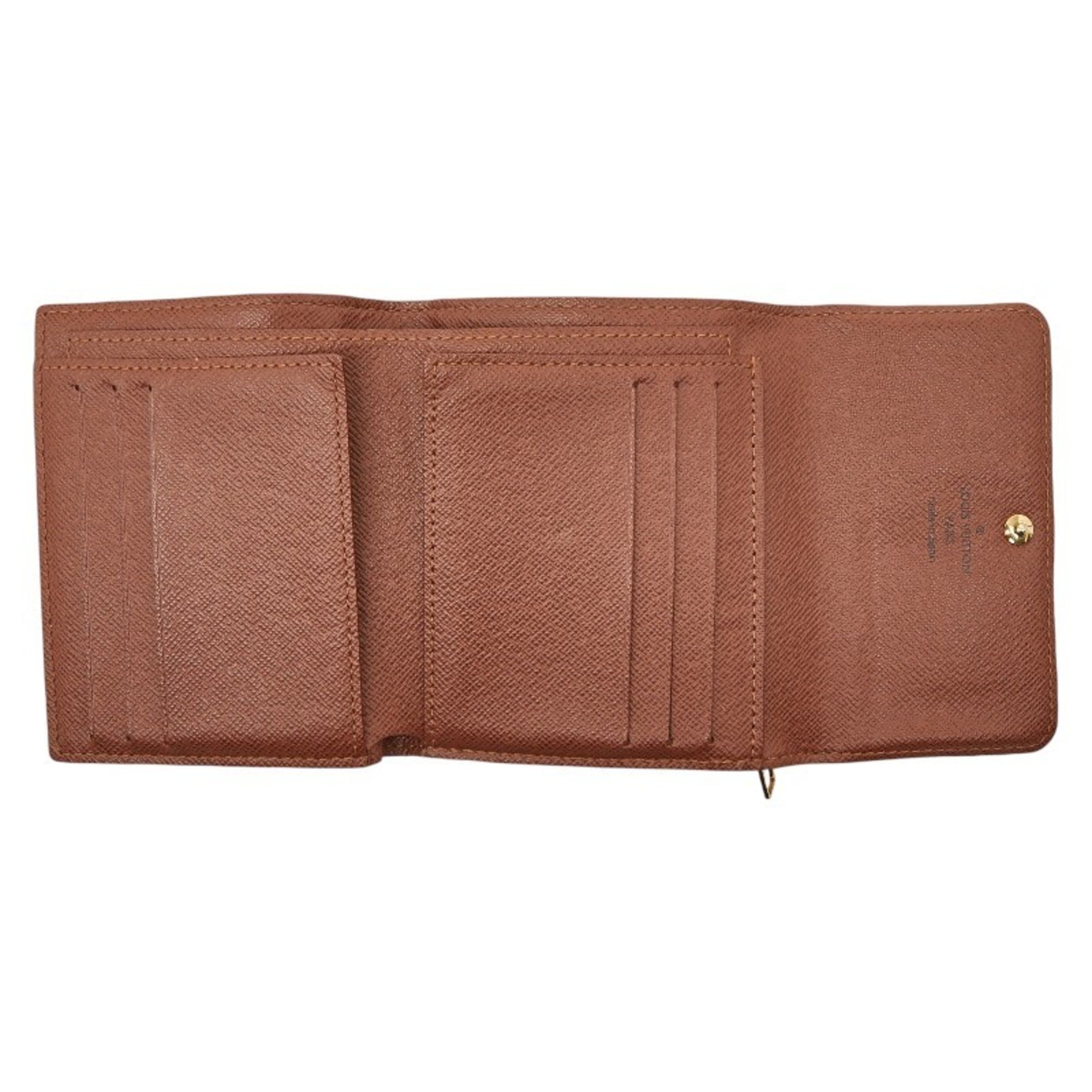Louis Vuitton Brown Pvc Wallet (Tri-Fold)