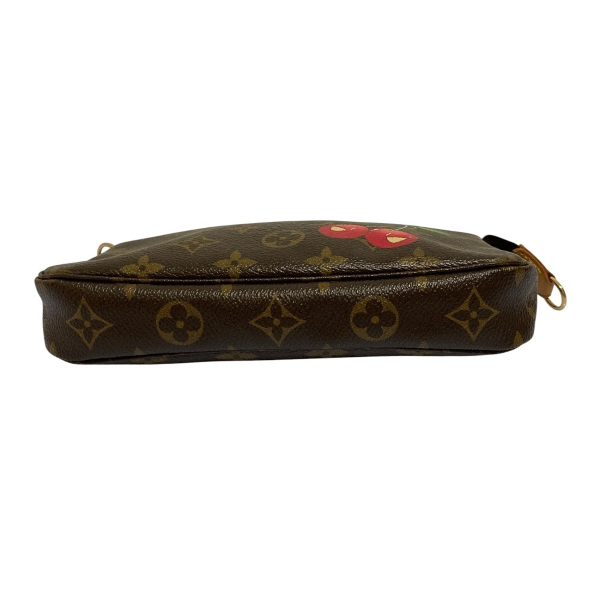 Louis Vuitton Brown Monogram Cherry Monogram Pochette Pouch