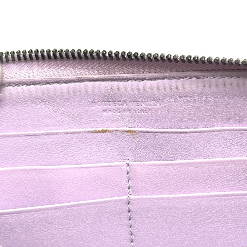 Bottega Veneta Purple Leather Long Wallet (Bi-Fold)