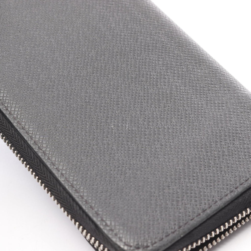 Louis Vuitton Taiga Black Taiga Leather Long Wallet