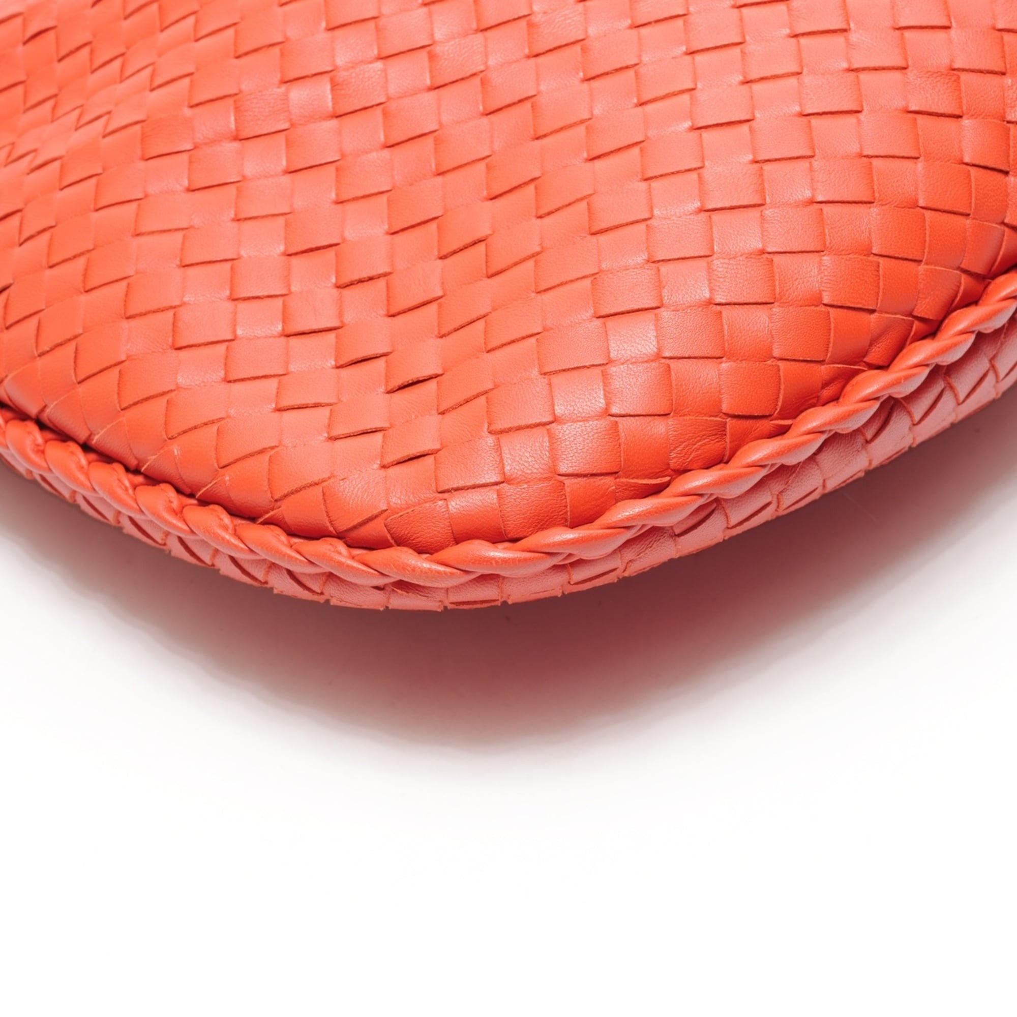 Bottega Veneta Red Color Intrecciato Handbag
