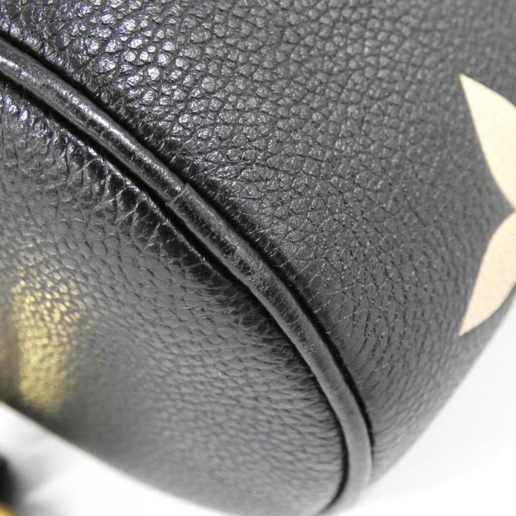 Louis Vuitton Monogram Empreinte Beige Black Leather Shoulder Bag