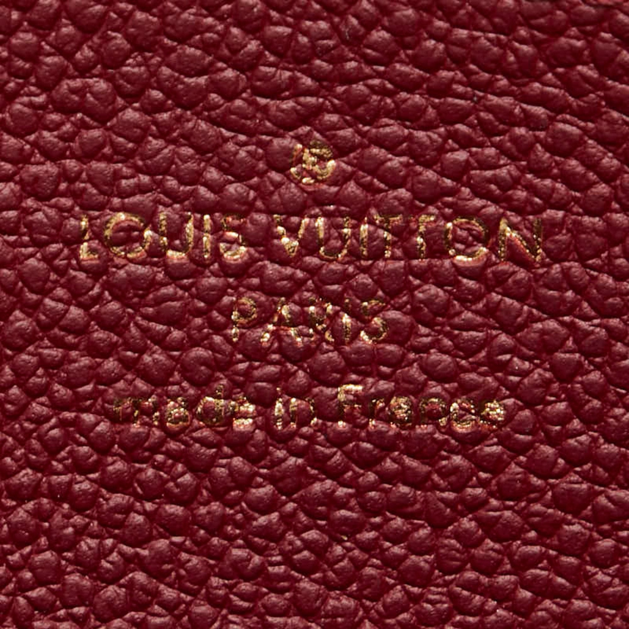 Louis Vuitton Purple Raisin Leather Long Wallet