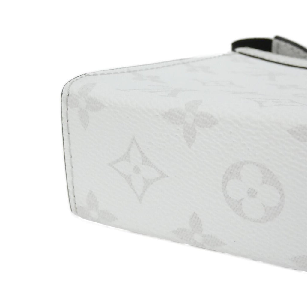 Louis Vuitton White Coated Canvas Leather Shoulder Bag