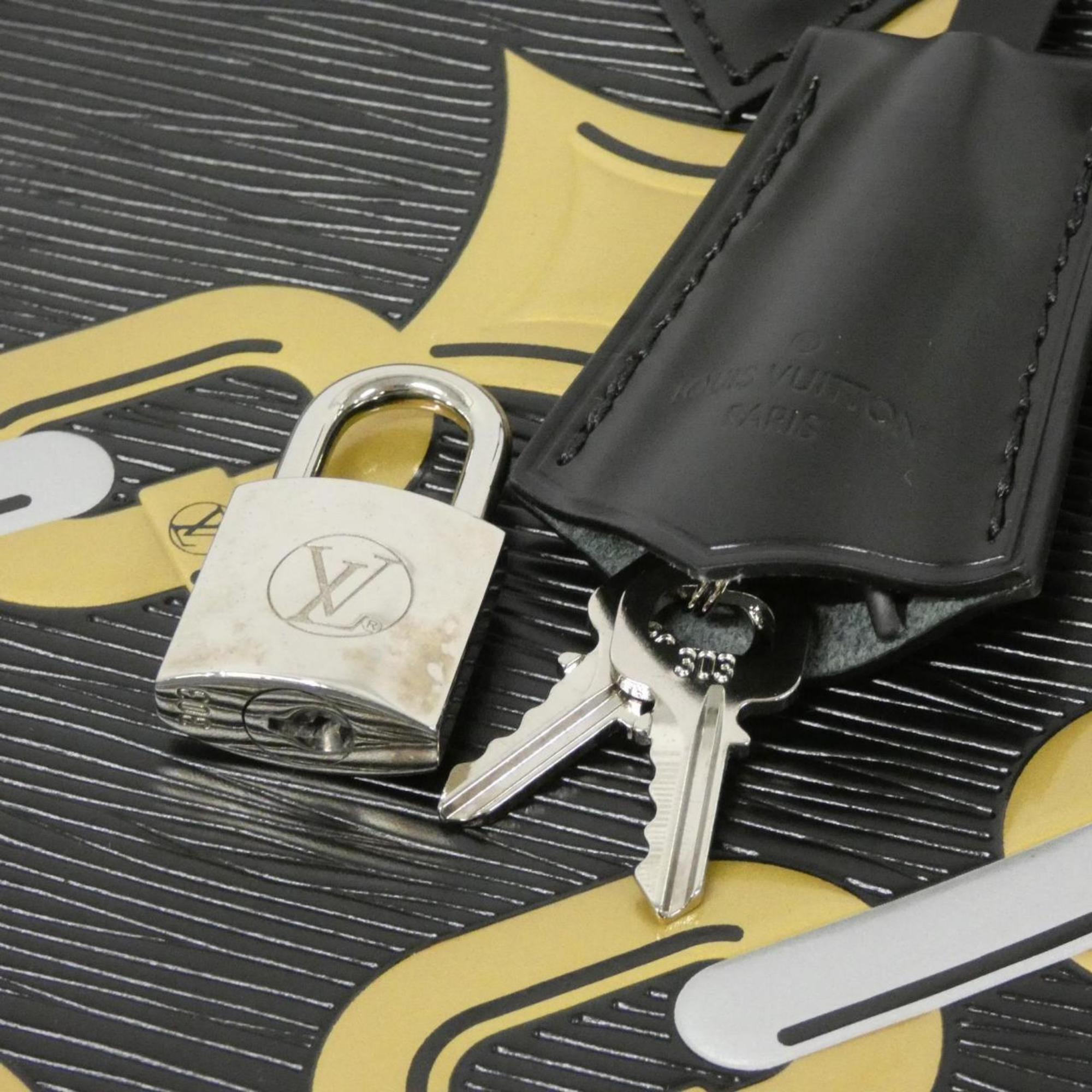 Louis Vuitton Black Leather Handbag