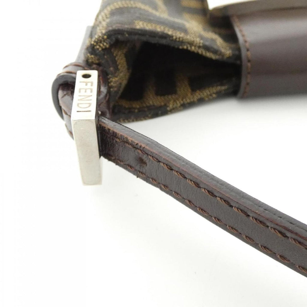 Fendi Silver Canvas Handbag