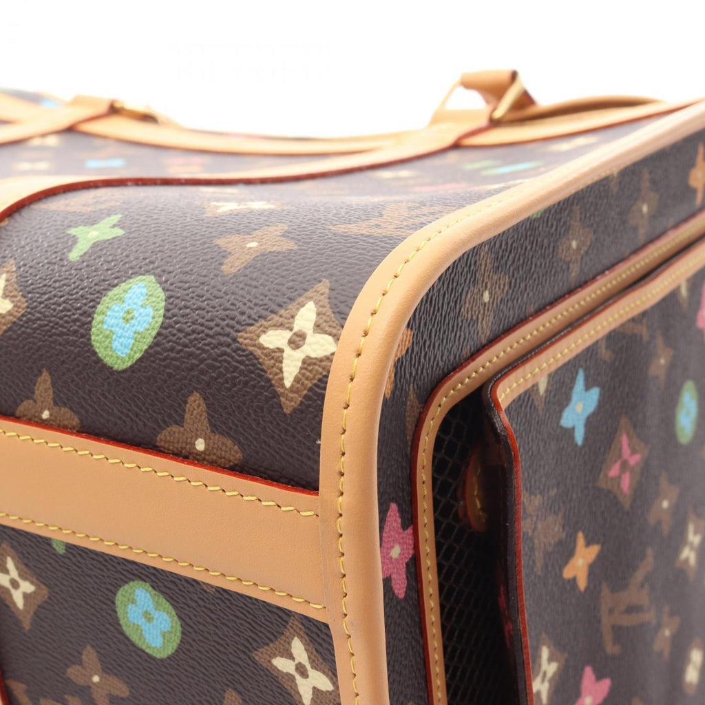 Louis Vuitton Brown Multi-Color Pvc Leather Handbag