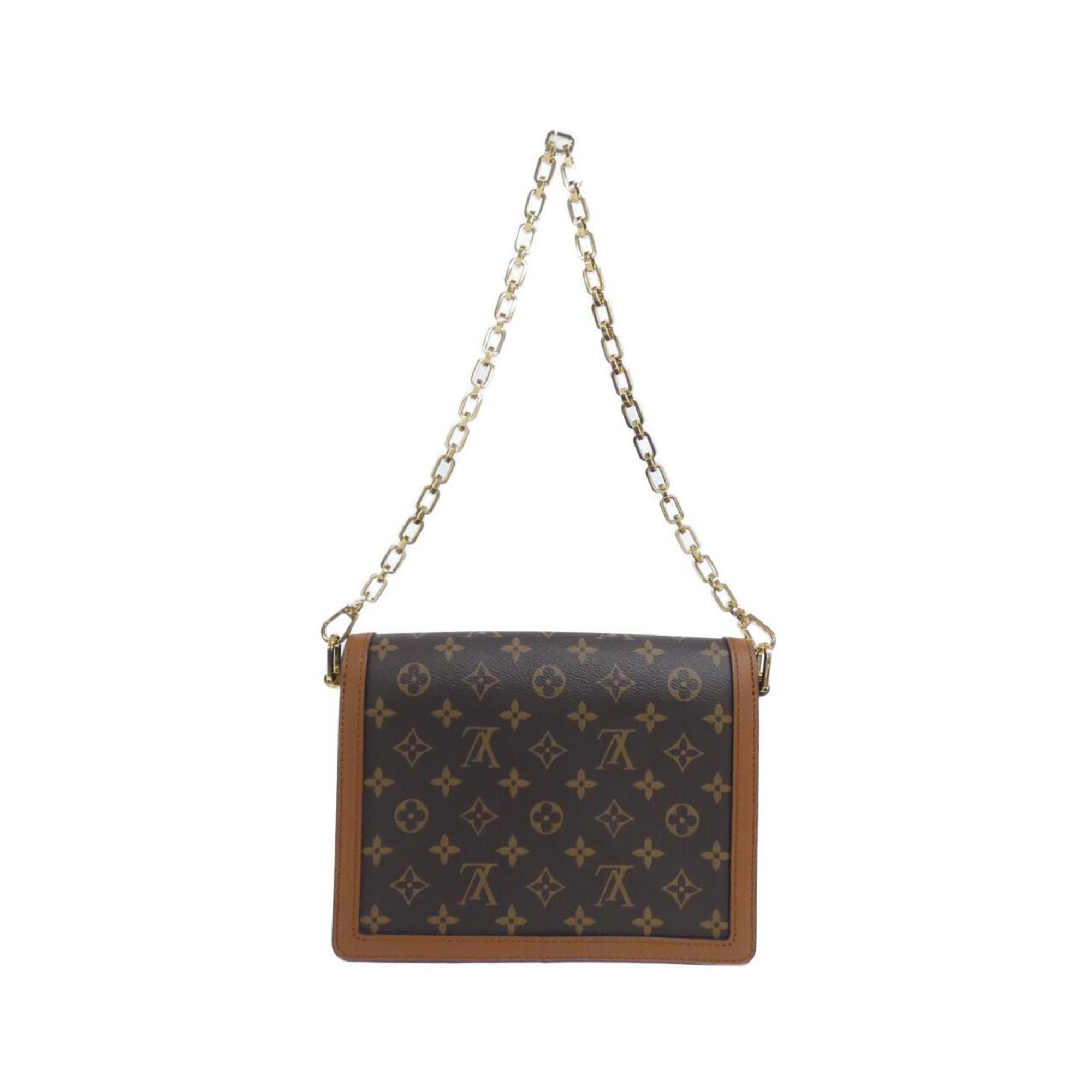 Louis Vuitton Brown Coated Canvas Shoulder Bag