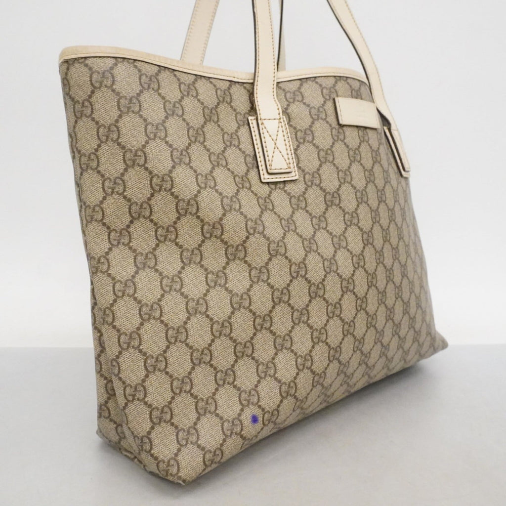Gucci Brown White Pvc Tote Bag (Pre-Owned)