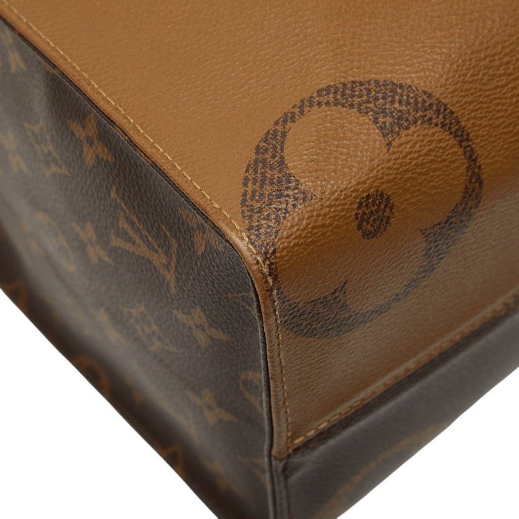 Louis Vuitton Brown Pvc Leather Handbag Shoulder Bag