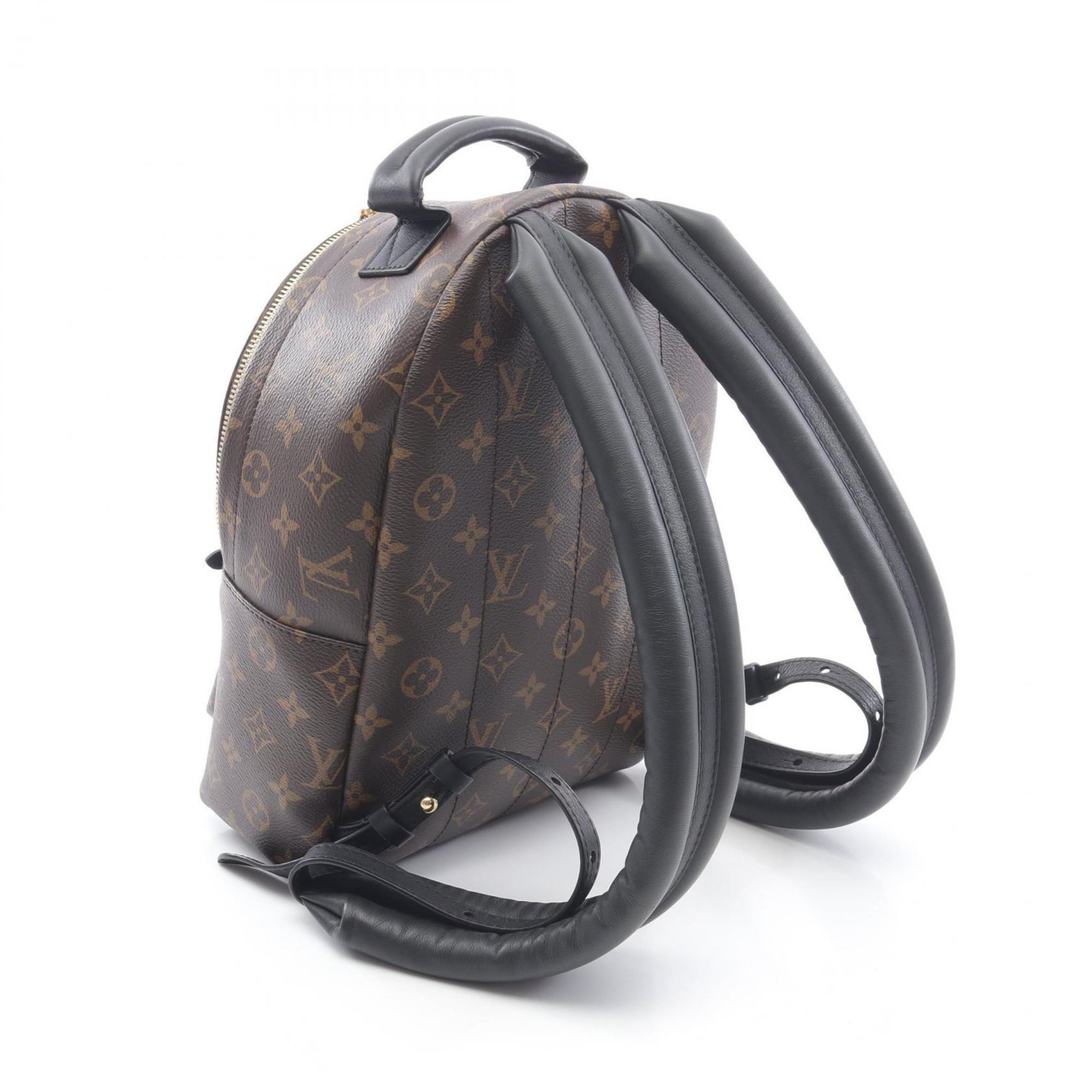 Louis Vuitton Black Brown Monogram Coated Canvas Backpack