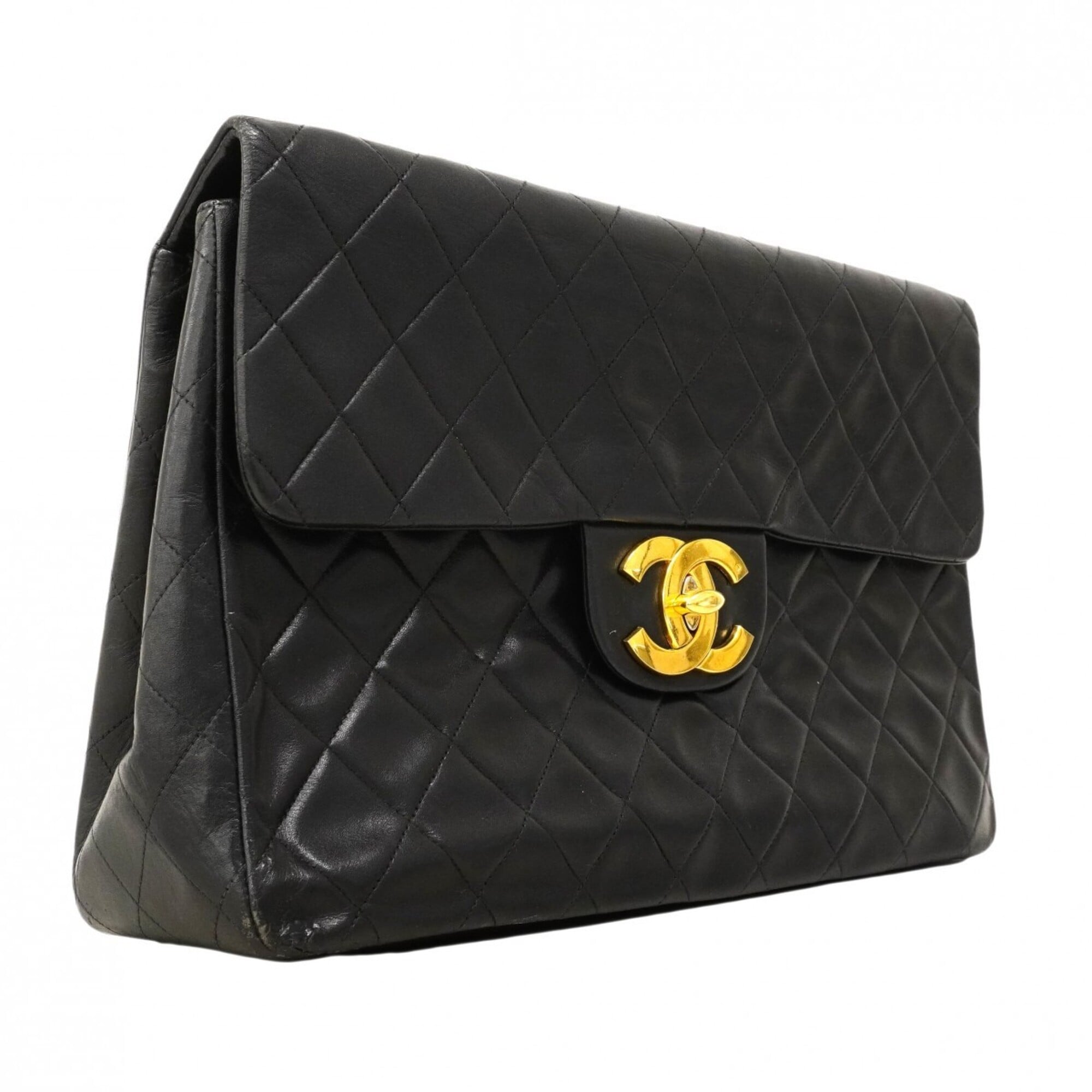 Chanel Black Leather Shoulder Bag
