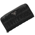 Prada Black Leather Long Wallet (Bi-Fold)