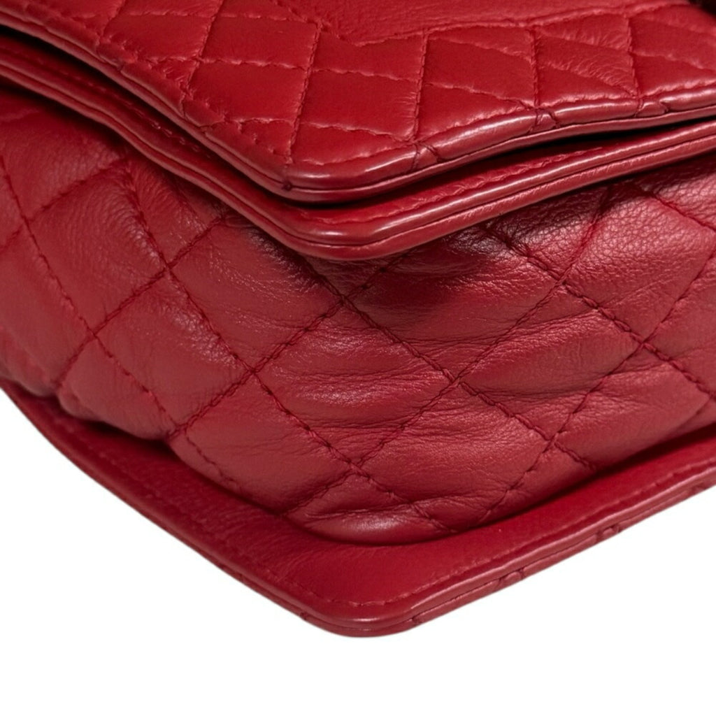 Chanel Boy Chanel Red Color Leather Shoulder Bag