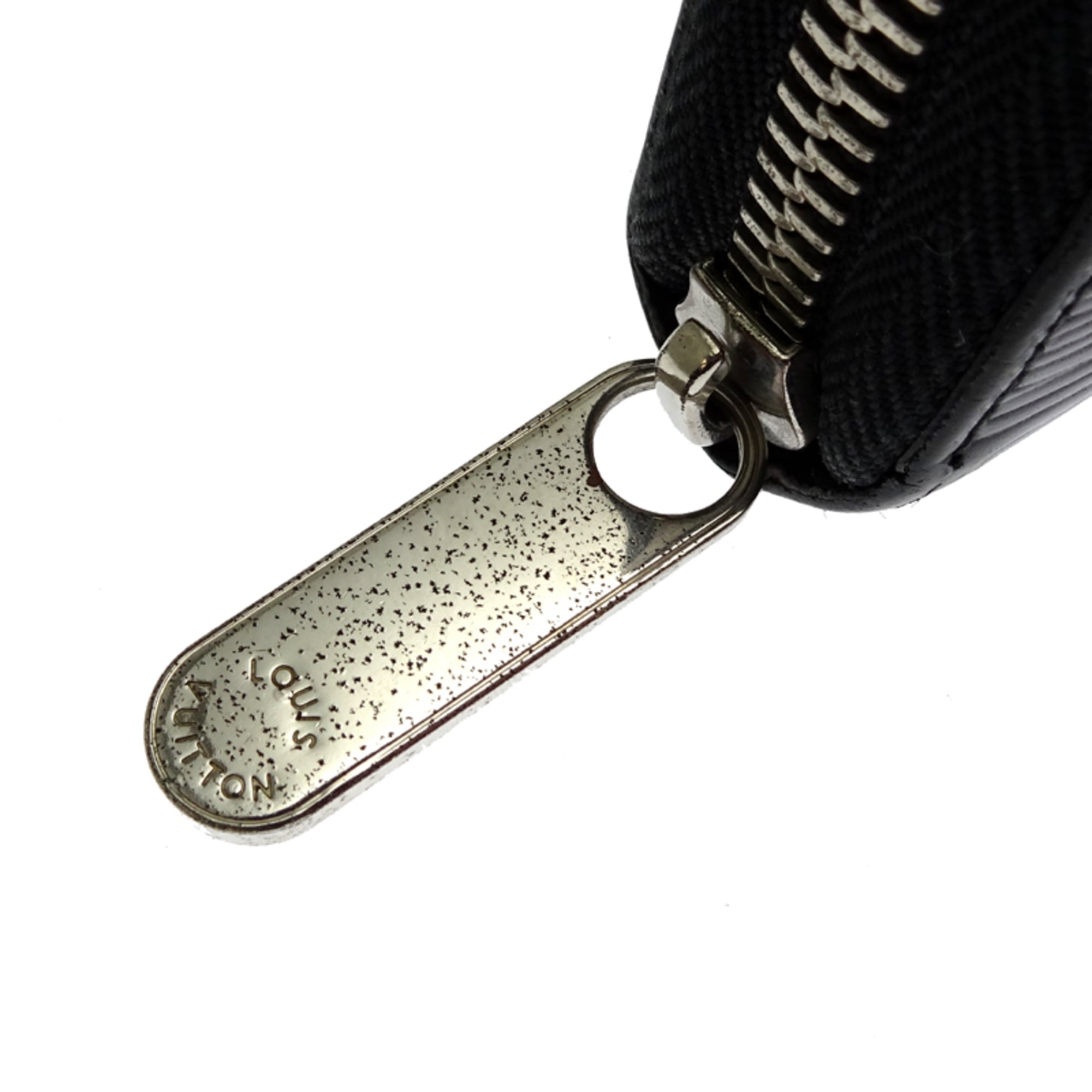 Louis Vuitton Black Noir Epi Leather Long Wallet