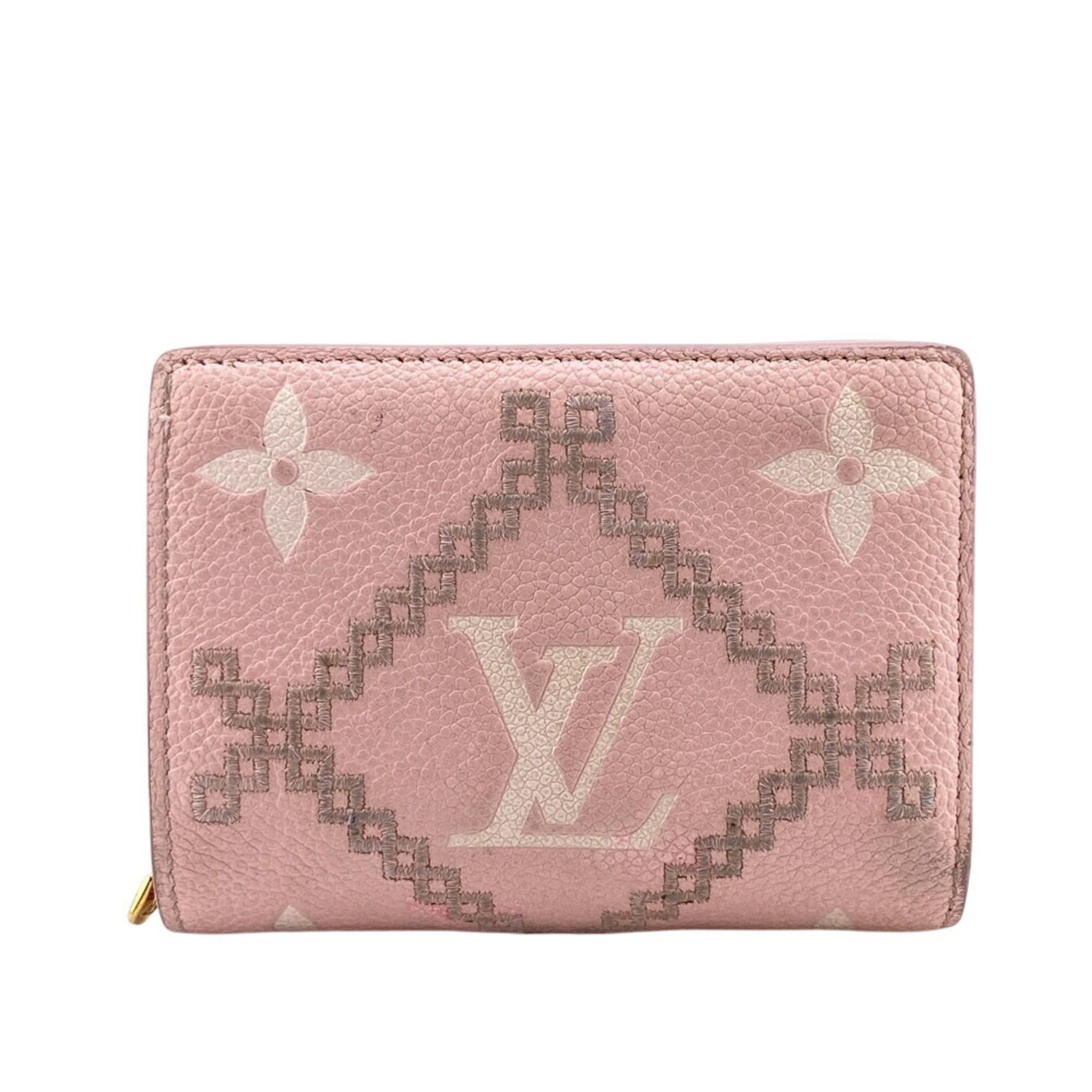 Louis Vuitton Pink Leather Wallet