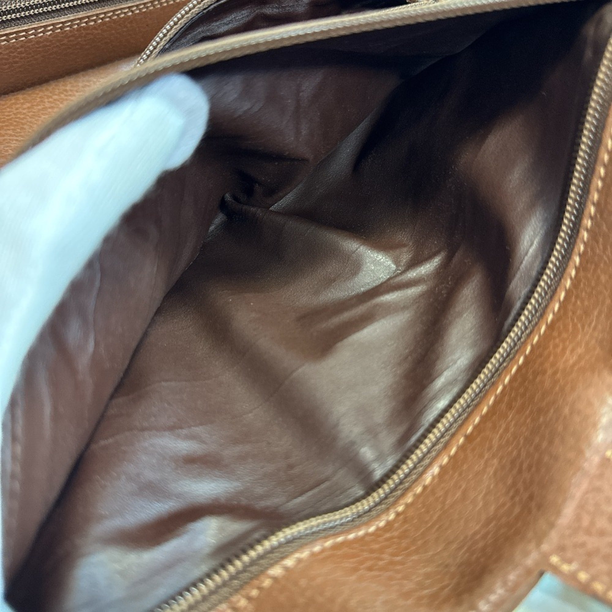 Gucci Brown Leather Clutch Bag Pouch (Pre-Owned)