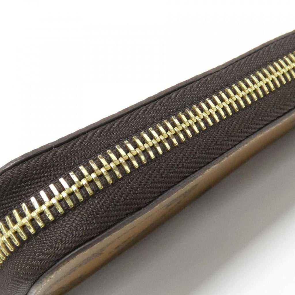 Louis Vuitton Marron Coated Canvas Long Wallet