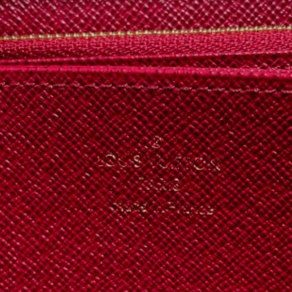 Louis Vuitton Brown Fuchsia Monogram Long Wallet