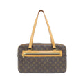 Louis Vuitton Brown Coated Canvas Shoulder Bag
