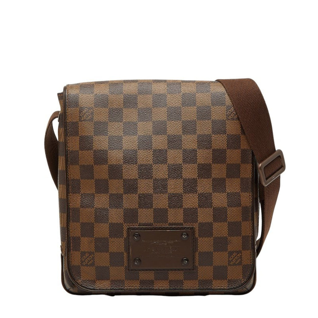 Louis Vuitton Brown Pvc Leather Shoulder Bag