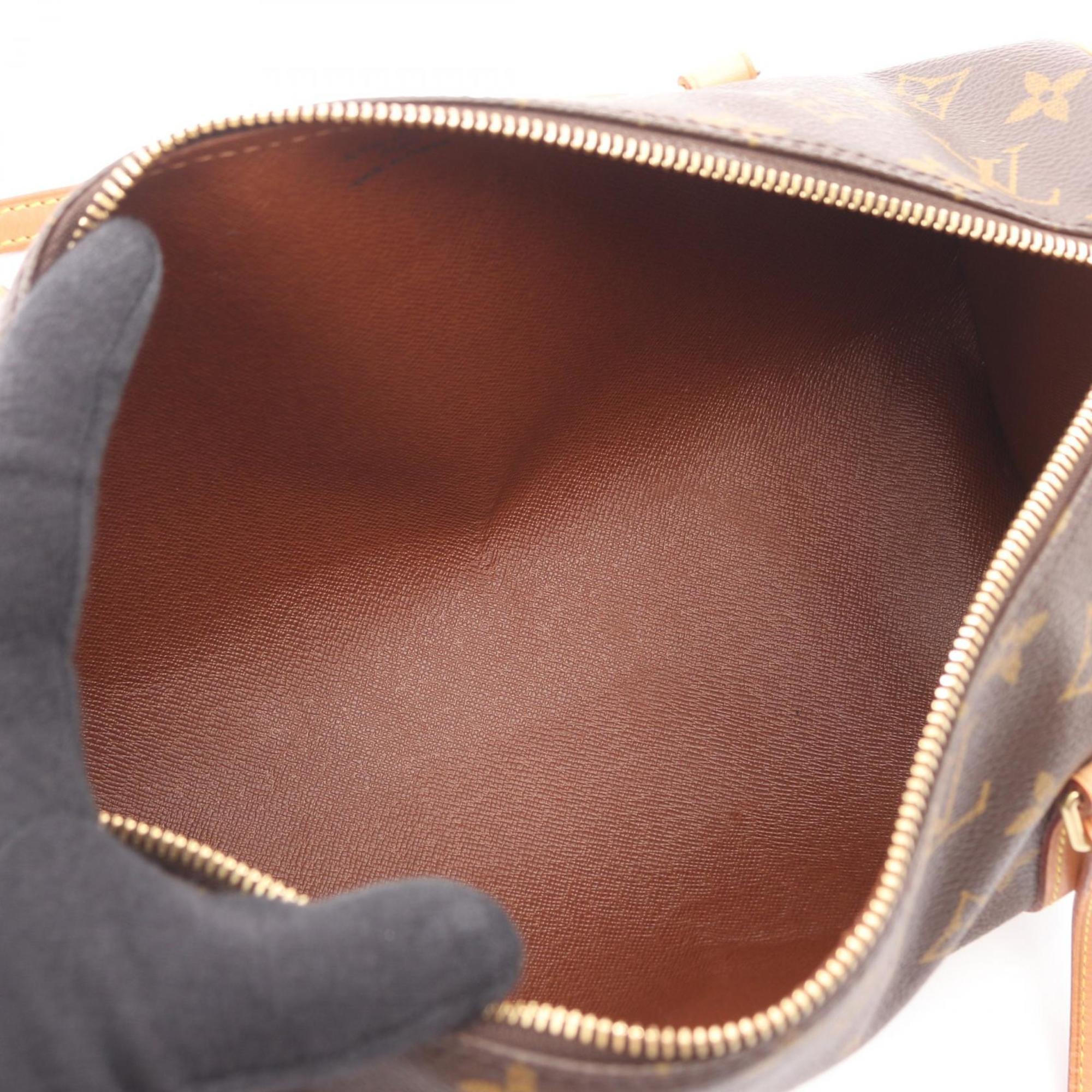 Louis Vuitton Brown Monogram Coated Canvas Leather Handbag