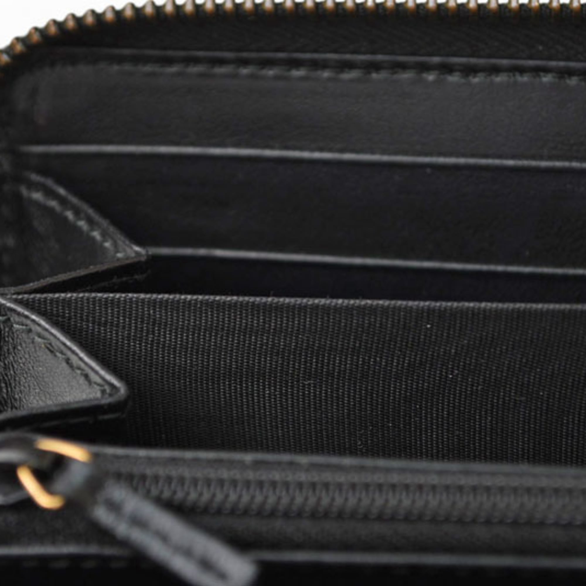 Gucci Black Leather Long Wallet (Bi-Fold) (Pre-Owned)