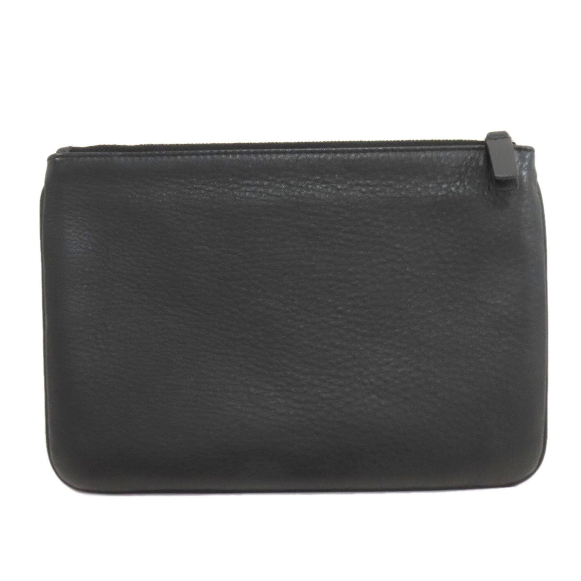 Balenciaga Black Leather Pouch